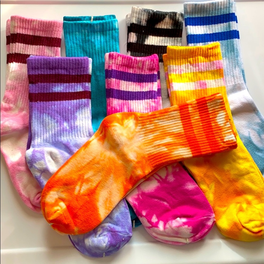 Tie dye socks 5pairs for $25